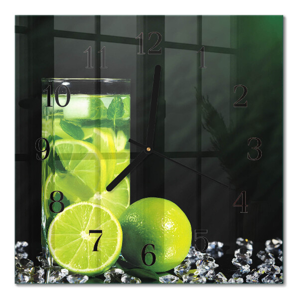 Quadrato orologio in vetro decorativo Carbonato di calcio
