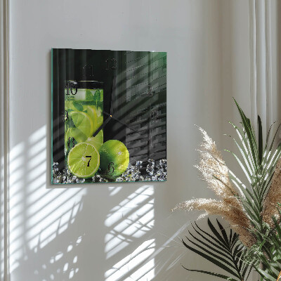 Quadrato orologio in vetro decorativo Carbonato di calcio