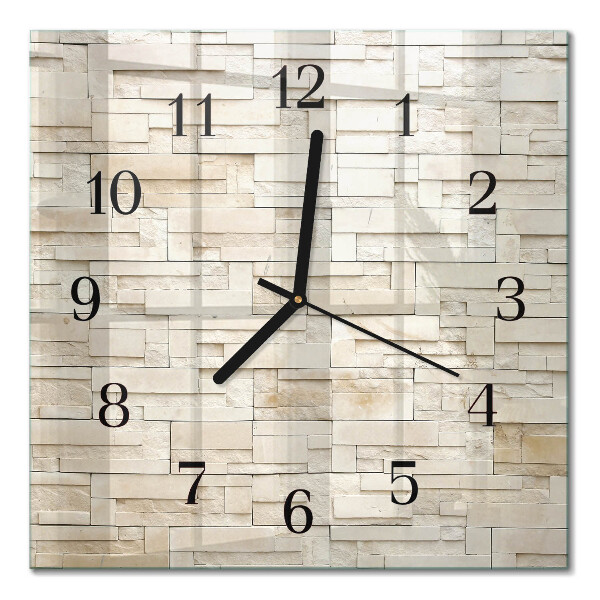 Orologio quadrato Muro di pietra