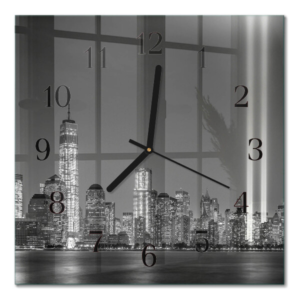 Orologio quadrato in vetro Orizzonte