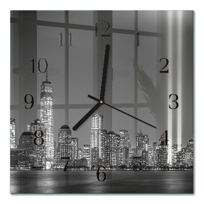 Orologio quadrato in vetro Orizzonte