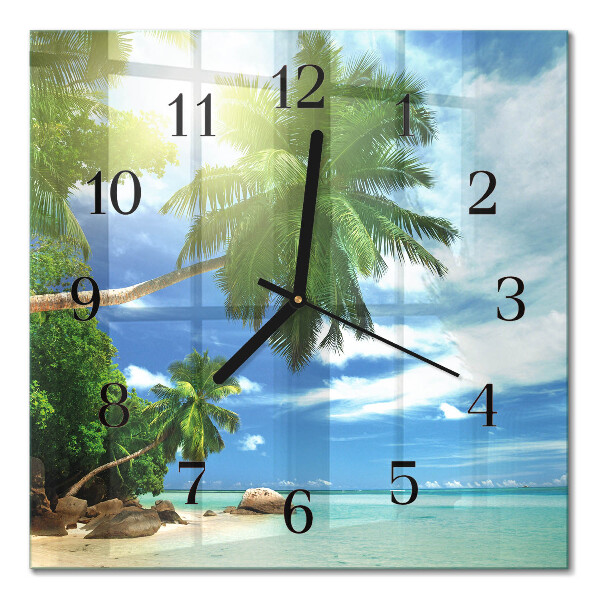Orologio quadrato Isola delle palme