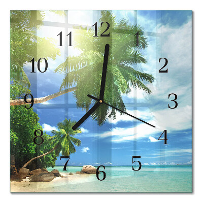 Orologio quadrato Isola delle palme