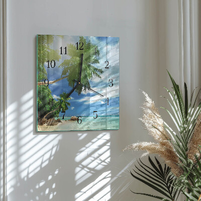 Orologio quadrato Isola delle palme
