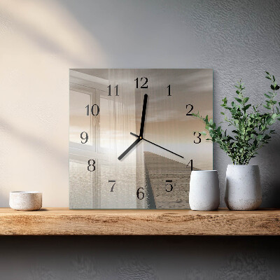 Quadrato orologio da parete Molo