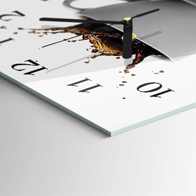 Orologio quadrato Caffè