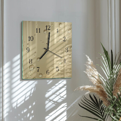 Orologio quadrato Gocce