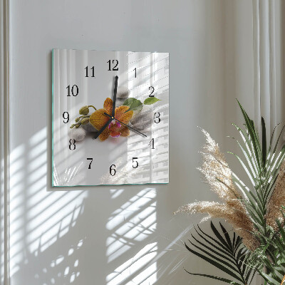 Orologio quadrato Orchidea