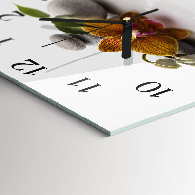 Orologio quadrato Orchidea