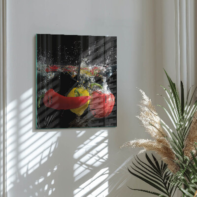 Orologio quadrato in vetro Pepe