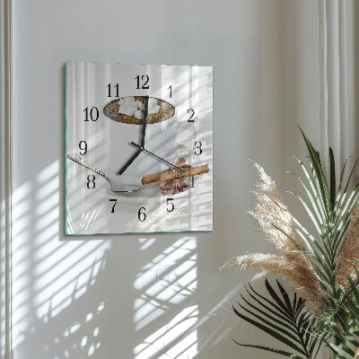 Orologio quadrato Cioccolato