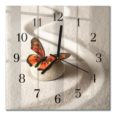 Orologio quadrato Farfalla