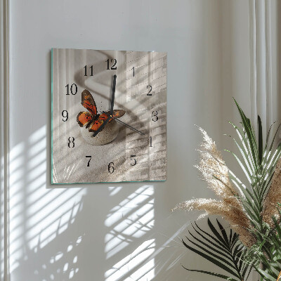 Orologio quadrato Farfalla