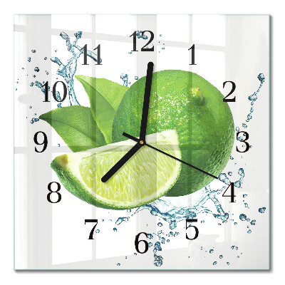 Quadrato orologio in vetro decorativo Carbonato di calcio