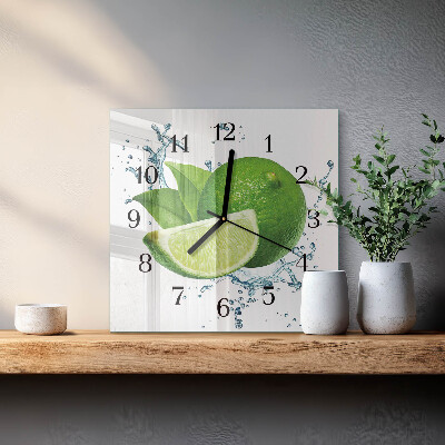 Quadrato orologio in vetro decorativo Carbonato di calcio