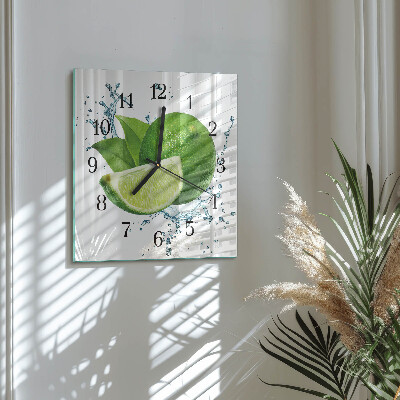 Quadrato orologio in vetro decorativo Carbonato di calcio
