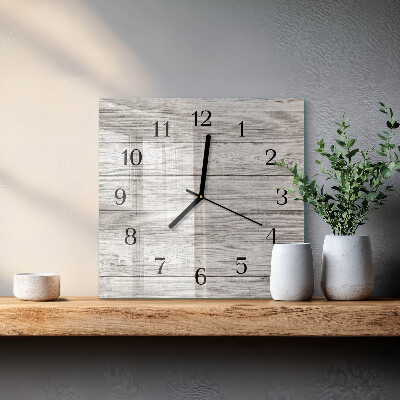 Quadrato orologio da parete Pannelli grigi