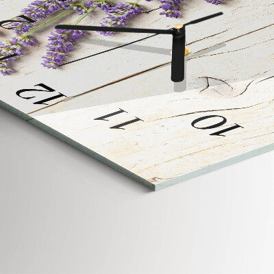 Orologio quadrato in vetro Lavanda