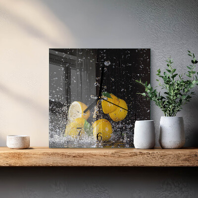 Quadrato orologio da parete Limoni