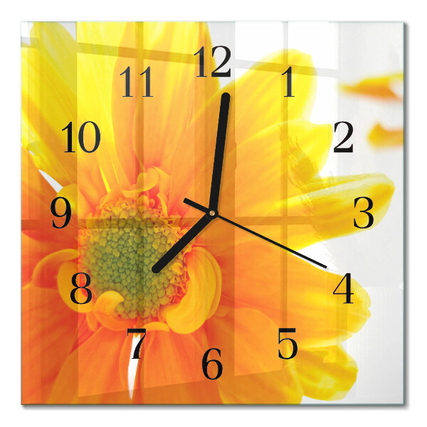 Quadrato orologio da parete Fiore