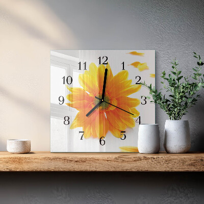 Orologio quadrato Fiore