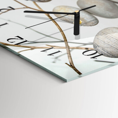 Orologio quadrato in vetro Pietre