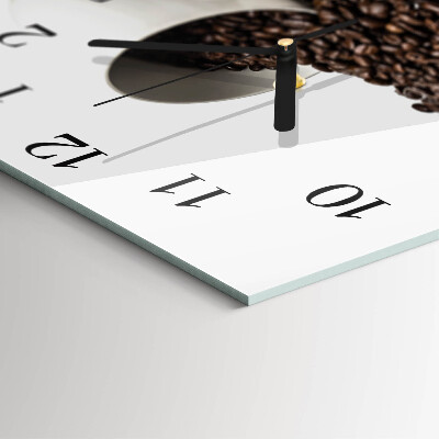 Quadrato orologio da parete Una tazza di caffè