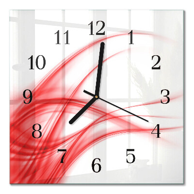 Quadrato orologio in vetro decorativo Arte astratta