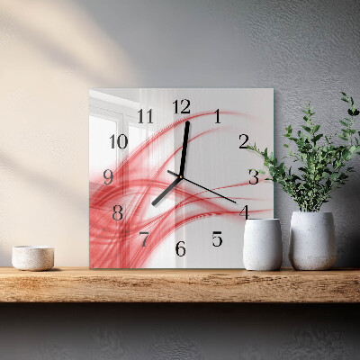 Quadrato orologio in vetro decorativo Arte astratta