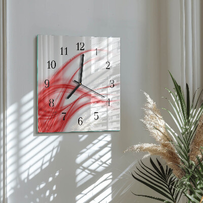 Quadrato orologio in vetro decorativo Arte astratta