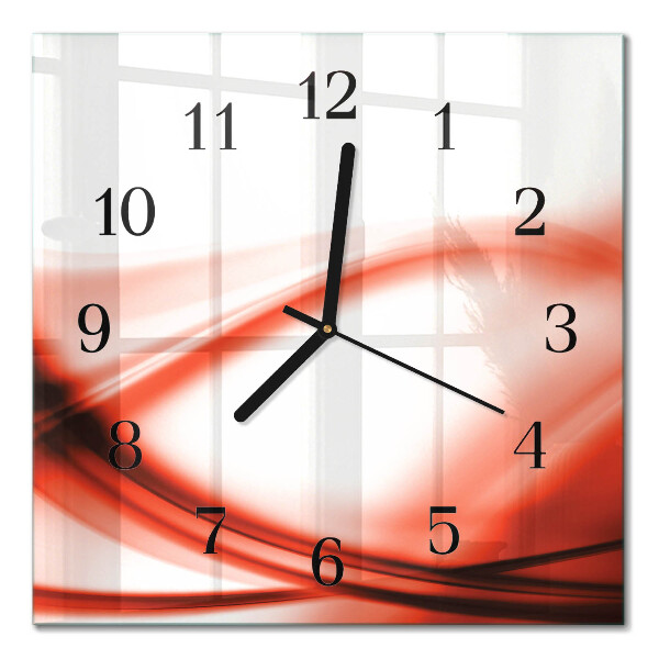 Orologio quadrato in vetro Linee astratte