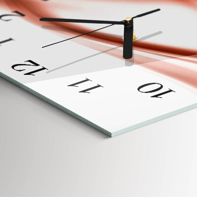 Orologio quadrato in vetro Linee astratte