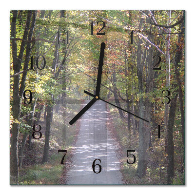 Orologio quadrato Sentiero nel bosco