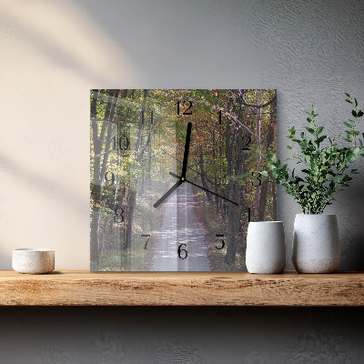 Orologio quadrato Sentiero nel bosco