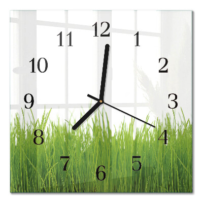 Quadrato orologio in vetro decorativo Arte fluviale