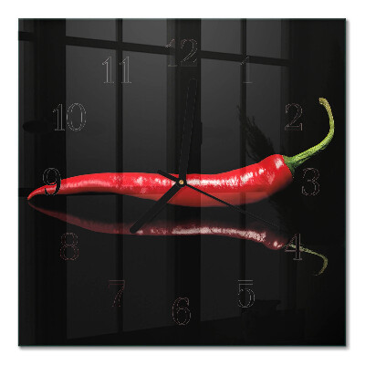 Orologio quadrato Peperoncino