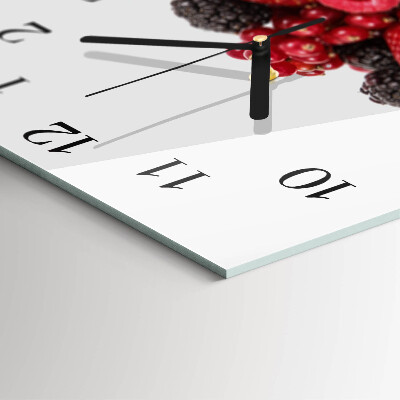 Orologio quadrato in vetro Frutta