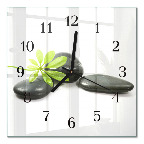 Quadrato orologio da parete Pietre