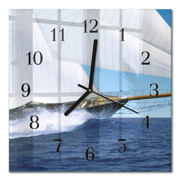 Orologio quadrato Barca a vela