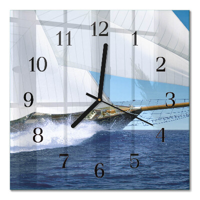 Orologio quadrato Barca a vela