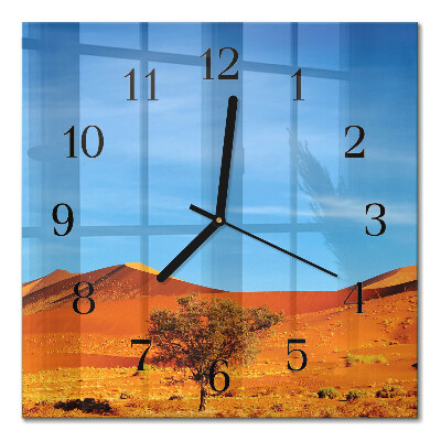 Orologio quadrato in vetro Deserto