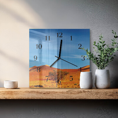 Orologio quadrato in vetro Deserto
