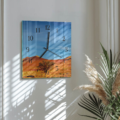 Orologio quadrato in vetro Deserto