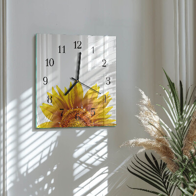 Quadrato orologio da parete Fiore