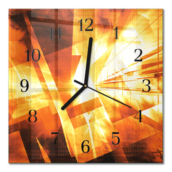 Orologio quadrato Astrazione
