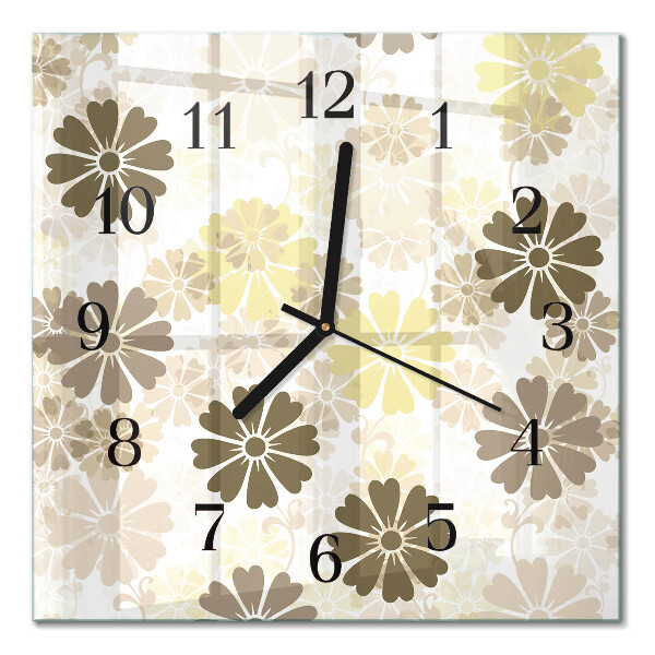 Quadrato orologio in vetro decorativo Arte fluviale