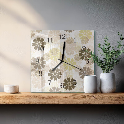 Quadrato orologio in vetro decorativo Arte fluviale