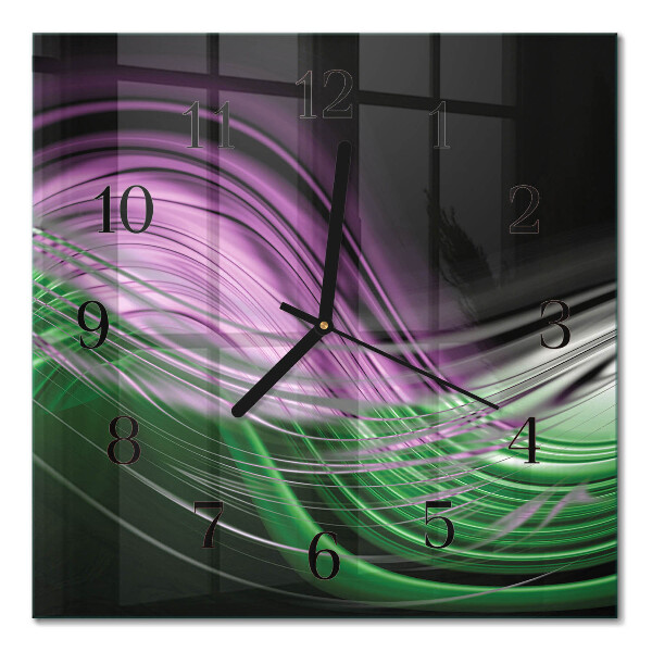 Quadrato orologio da parete Arte astratta