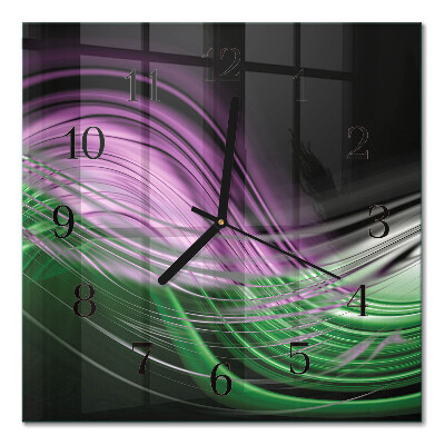 Quadrato orologio da parete Arte astratta