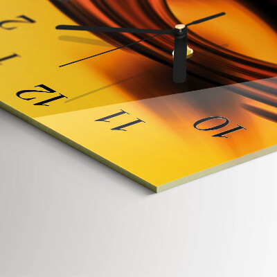 Quadrato orologio in vetro decorativo Astrazione
